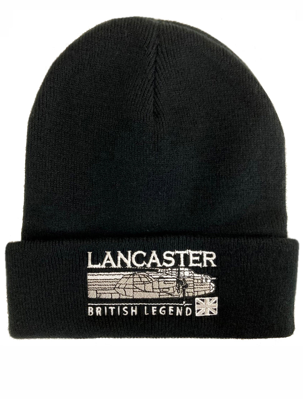 Avro Lancaster WW2 Heavy Bomber RAF Aircraft Embroidered Black Green Beanie Hat