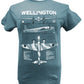 Vickers Wellington  RAF WW2 Medium Bomber Blueprint T-shirt