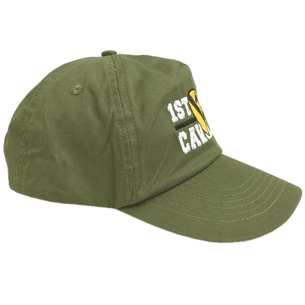 1st Air Cavalry Division US Army Vietnam Embroidered Black Green Adjustable Baseball Cap