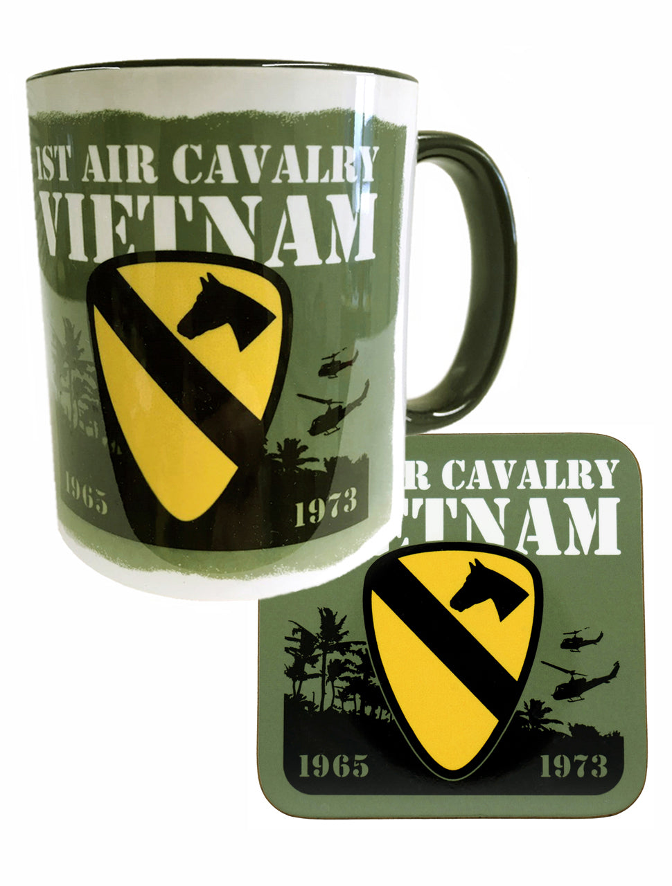 1st Air Cavalry Division US Army Vietnam Mug Coaster