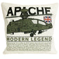 AH 64 Apache British Army Military Attack Helicopter Cushion Inner Included.