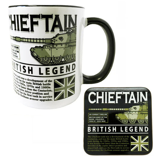 FV4201 Chieftain British Army Main Battle Tank Mug Coaster