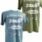 Chinook CH 47 British Army Helicopter Blueprint Design T Shirt