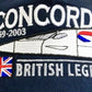 Aérospatiale BAC Concorde Supersonic Passenger Aircraft Embroidered Navy Adjustable Baseball Cap