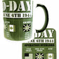 D DAY LANDINGS June 6th 1944 Utah Omaha Gold Juno Sword Beaches Allied Forces Mug Coaster