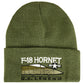 F/A-18F Super Hornet US Navy Australian Military Aircraft Embroidered Green Beanie Hat