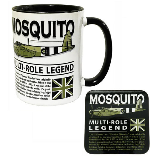 de Havilland DH 98 Mosquito RAF RCAF RAAF USAF WW11 Multirole Fighter Bomber Aircraft Mug Coaster