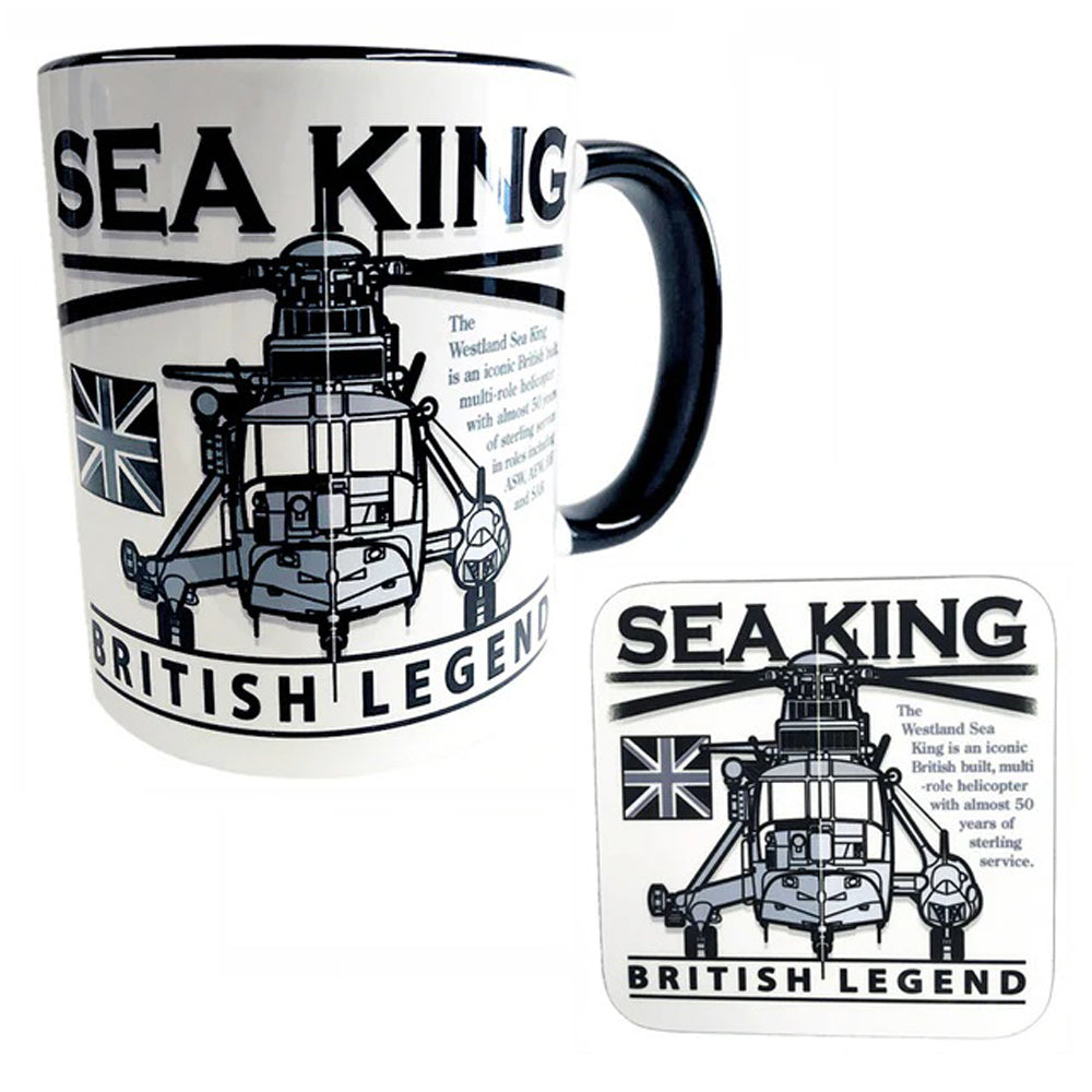 Westland WS 61 Sea King RN RAF Medium Lift Transport Utility Helicopter Mug Coaster