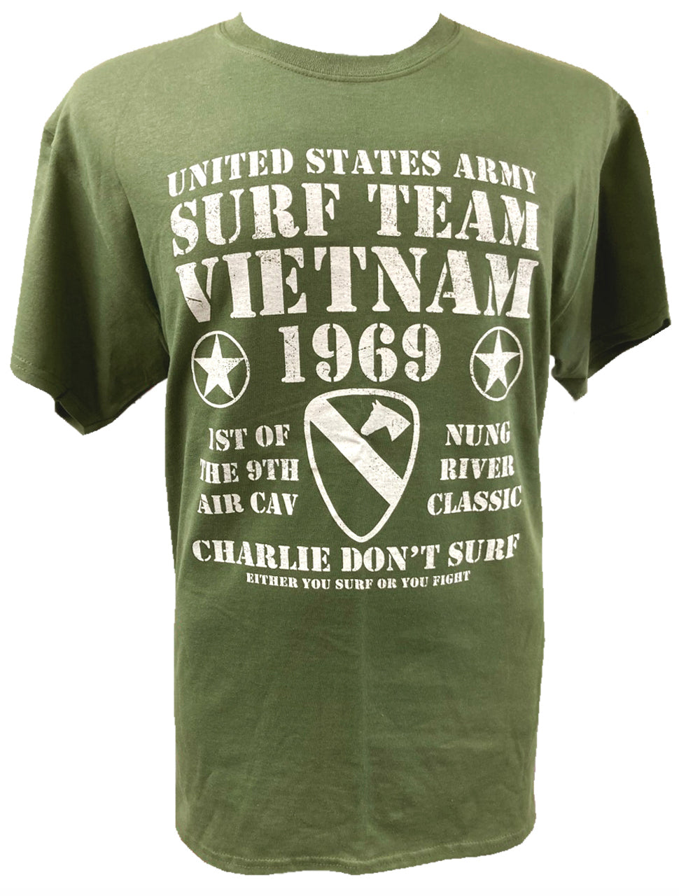US Army Charlie Don t Surf Surf Team Vietnam War T Shirt