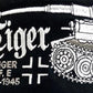 German Panzerkampfwagen Tiger 1 WW2 Heavy Tank Embroidered Black Adjustable Baseball Cap