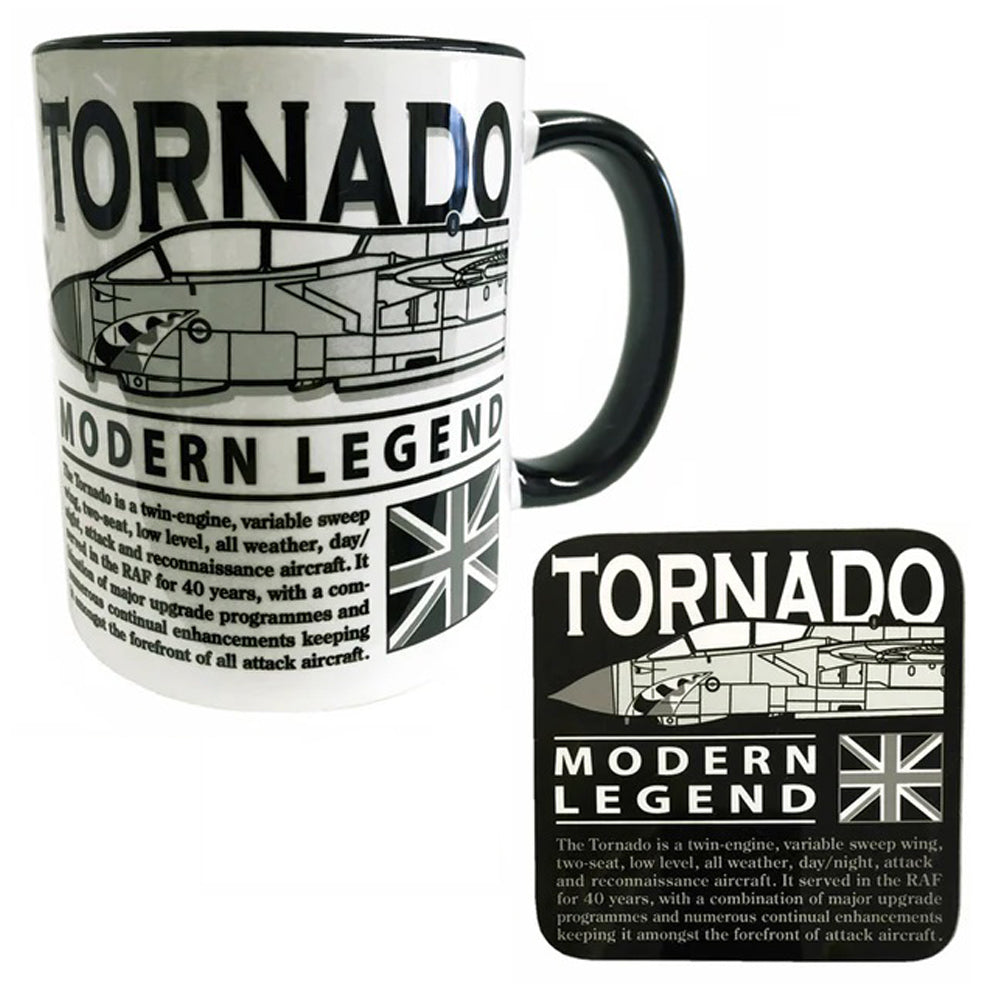 Panavia Tornado RAF GAF IAF RSAF Multirole Swing Wing Modern Fighter Aircraft Mug Coaster