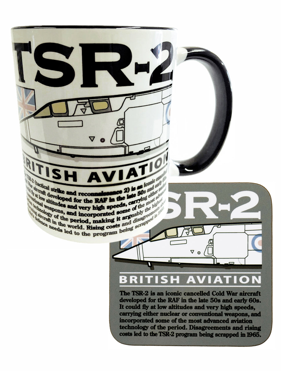 British Aircraft Corporation TSR 2 Aircraft Mug Coaster