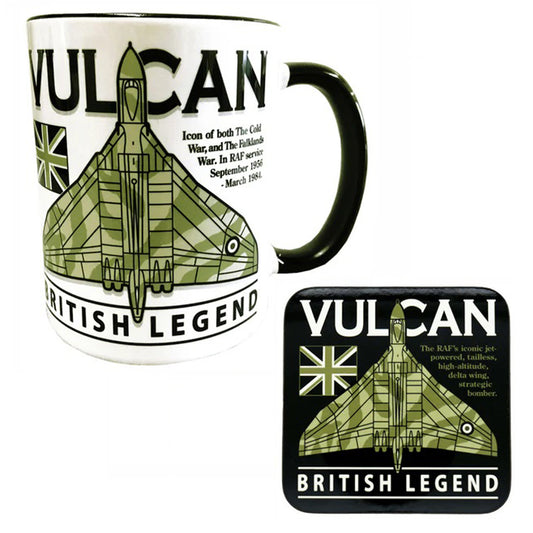 Avro Vulcan RAF High Altitude Strategic Bomber Aircraft Mug Coaster