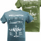 Vickers Wellington  RAF WW2 Medium Bomber Blueprint T-shirt