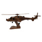 AgustaWestland Leonardo AW159 Wildcat Royal Navy Helicopter Wooden Desktop Model