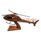 Eurocopter AS355 Airbus Helicopters Twin Squirrel Light Utility Helicopter Wooden Desktop Model
