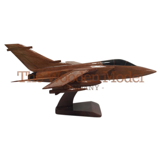 Panavia Tornado RAF GAF IAF RSAF Multirole Swing Wing Modern Fighter Aircraft Wooden Desktop Model