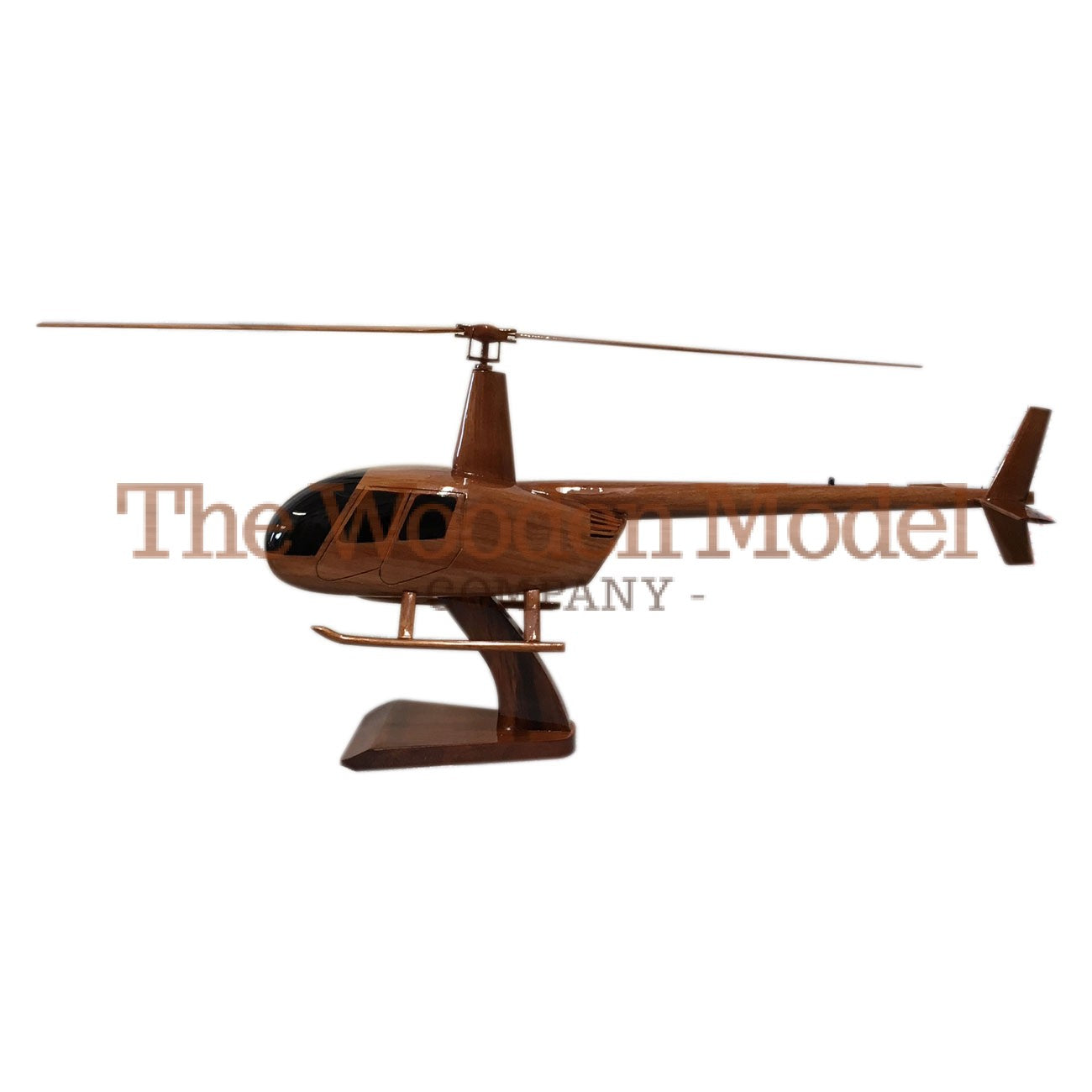 Robinson 44  4 Seat Helicopter Wooden Desktop Model