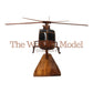 Eurocopter AS355 Airbus Helicopters Twin Squirrel Light Utility Helicopter Wooden Desktop Model