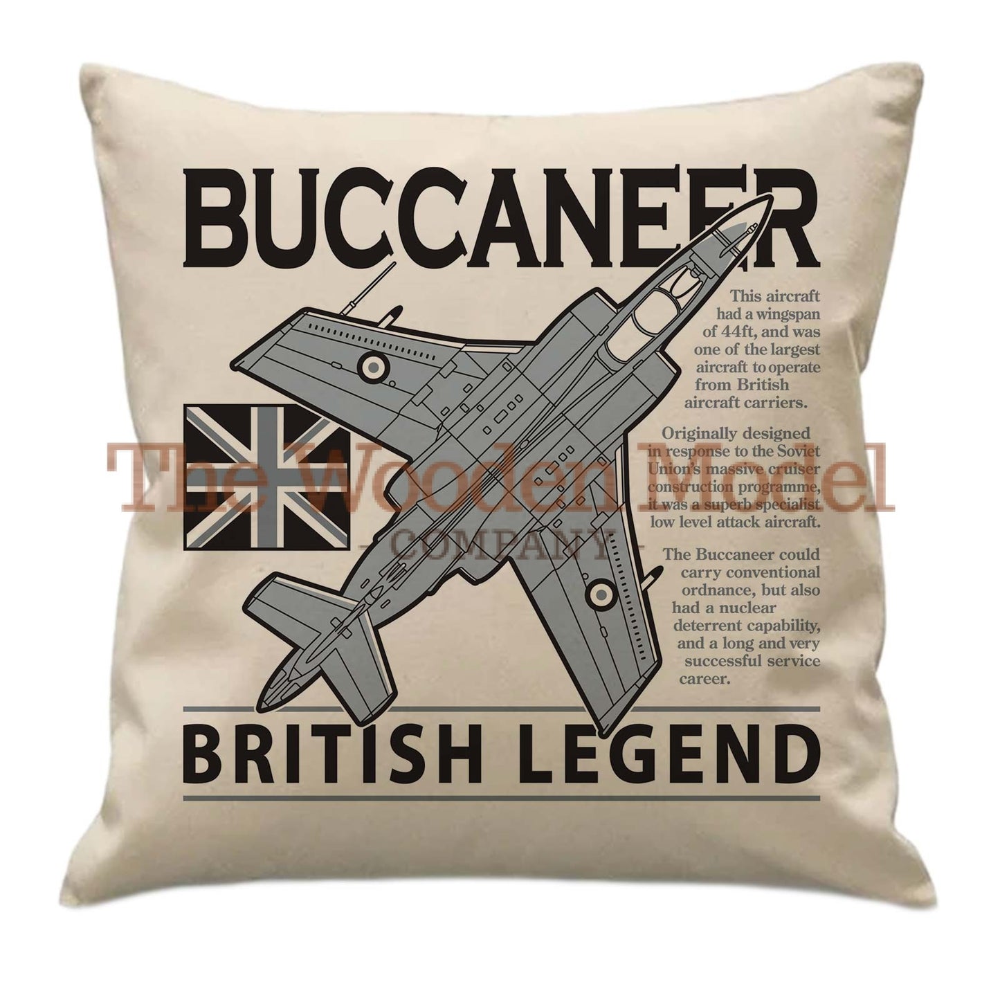 Blackburn Buccaneer RAF Royal Navy South Africa Air Force Fighter Aircraft Cushion Inner Included