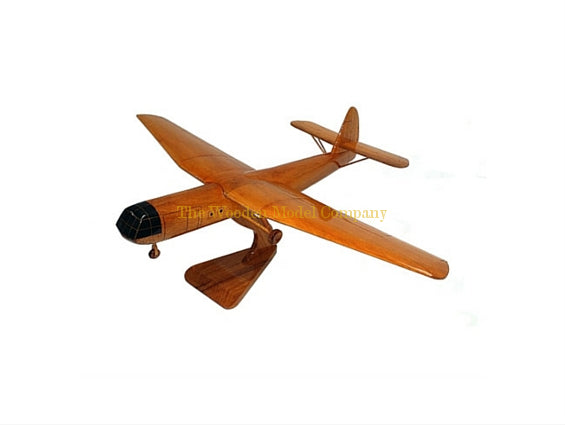 Airspeed AS.51 Horsa WW11 Army Air Corps US Army Royal Canadian Air Force Troop Carrier Cargo Military Glider Aircraft Wooden Desktop Model