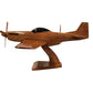 North American Aviation P-51 Mustang USAA/RAF/RNZAF/RCAF WW2 Fighter-Bomber Aircraft Executive Wooden Desktop Model.