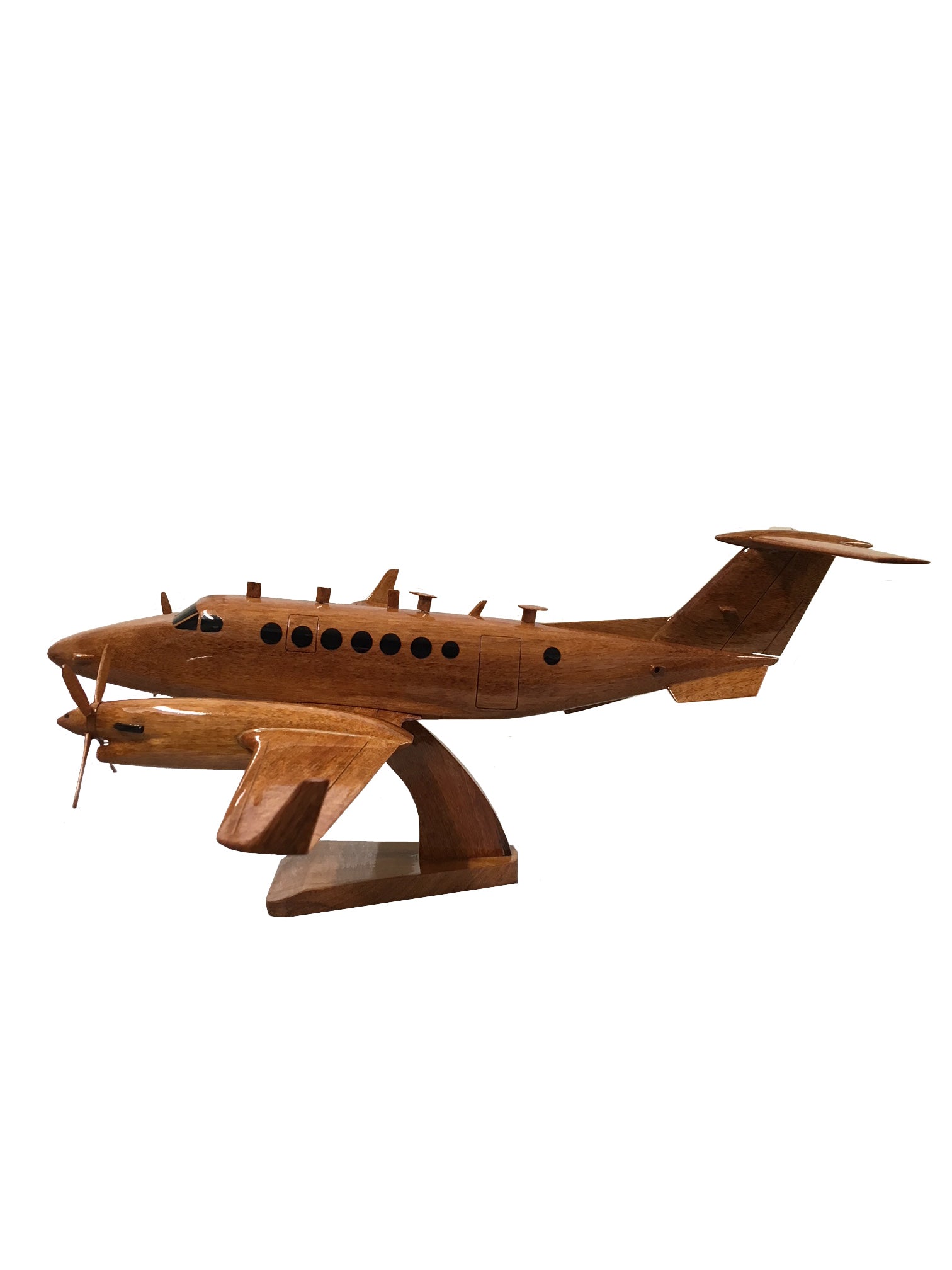 Beechcraft King Air RAF Shadow R1 Reconnaissance Aircraft Wooden Desktop Model