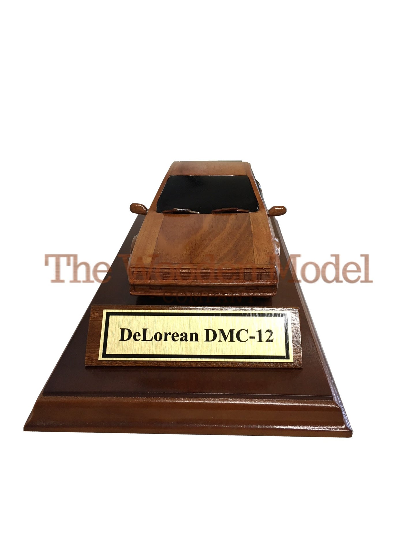 DeLorean DMC-12 On A Wooden Plinth.