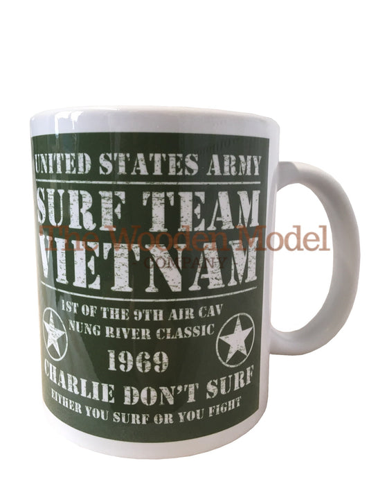 Surf Team Charlie Don t Surf US Army Vietnam War Mug