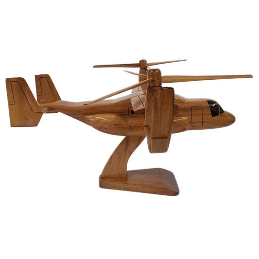 Bell V22 Osprey USAF US Navy US Marine Corps Military Helicopter Wooden Desktop Model