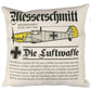 German Messerschmitt Bf 109 WWll Fighter Aircraft Cushion Inner Included