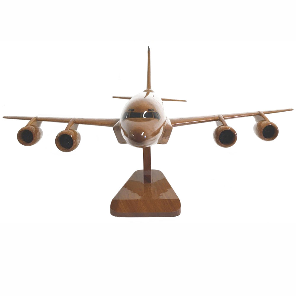 RC 135 Airseeker Rivet Joint Royal Air force United States Air Force Reconnaissance Aircraft Wooden Desktop Model