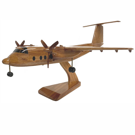 de Havilland Canada DHC-5 Buffalo Rescue And Utility Transport Aircraft Wooden Desktop Model