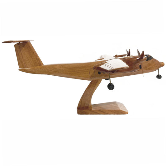 de Havilland Canada DHC-5 Buffalo Rescue And Utility Transport Aircraft Wooden Desktop Model