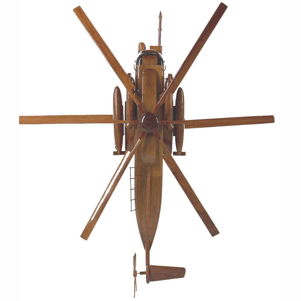 Sikorsky MH-53 Pave Low United States Air Force Special Operations Military Helicopter Executive Mahogany Model.