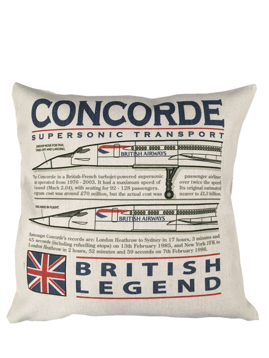 Aerospatiale BAC Concorde Supersonic Passenger Aircraft Cushion Inner Included