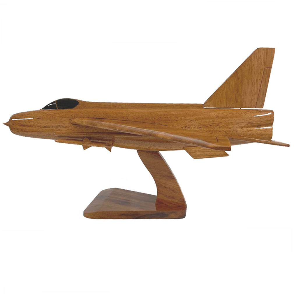 BACs English Electric Lightning RAF RSAF Interceptor Fighter Aircraft Wooden Desktop Model