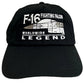 General Dynamics F 16 Fighting Falcon US Air Force Jet Fighter Aircraft Design Embroidered Black Adjustable Baseball Cap