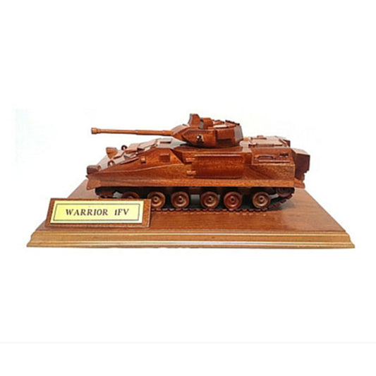 FV510 Warrior Infantry Section Vehicle on a Wooden Plinth.
