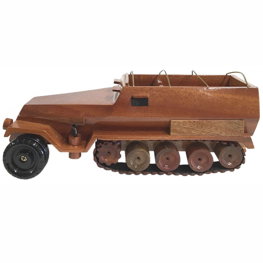 German Sd Kfz 251 (Sonderkraftfahrzeug 251) Half-Track Personnel Carrier On A Wooden Plinth.