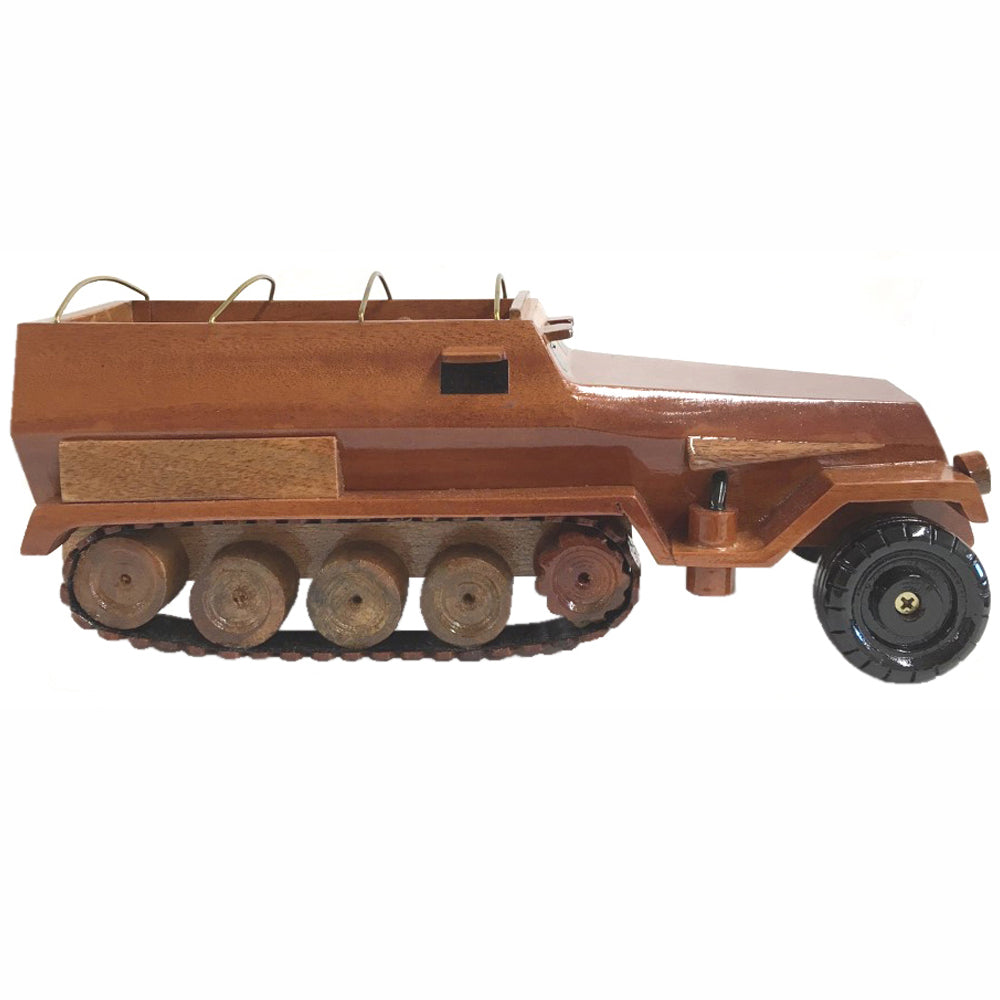 German Sd Kfz 251 (Sonderkraftfahrzeug 251) Half-Track Personnel Carrier On A Wooden Plinth.