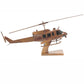 Bell UH-1 Iroquois ( Huey ) Utility US Army Military Helicopter Executive Mahogany Model.