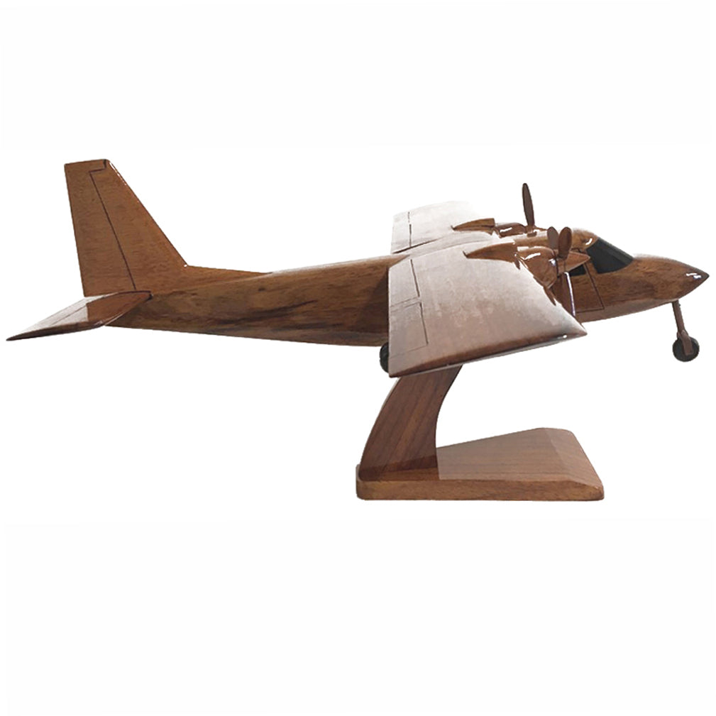 Britten-Norman Islander RAF Transport Aircraft Wooden Desktop Model