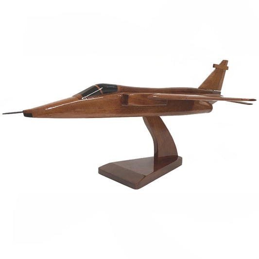 SEPECAT Jaguar RAF FFAF IAF Supersonic Fighter Reconnaissance Trainer Aircraft Wooden Desktop Model
