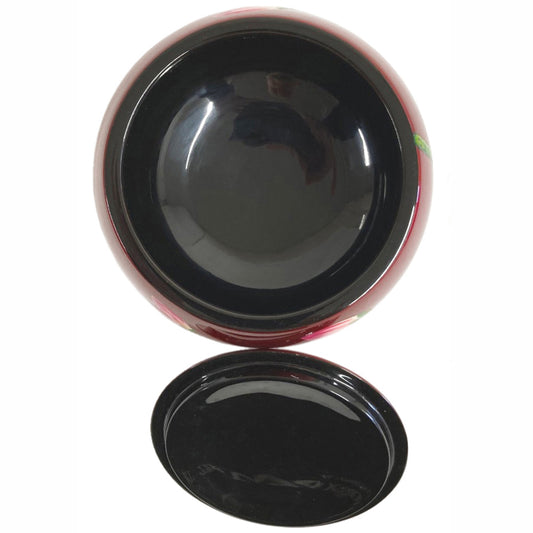 Oriental Wooden Bowl - Red