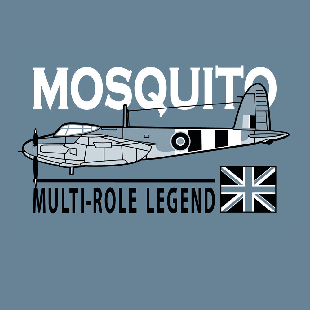de Havilland DH.98 Mosquito RAF,RCAF,RAAF,USAAF WW11 Multirole Fighter/Bomber/Reconnaissance Military Aircraft Black Blue Or Green Military Classic T-Shirt.