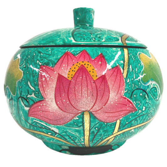 Oriental Wooden Bowl - Green