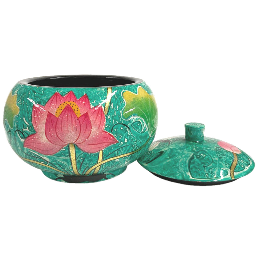 Oriental Wooden Bowl - Green
