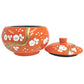 Oriental Wooden Bowl - Orange