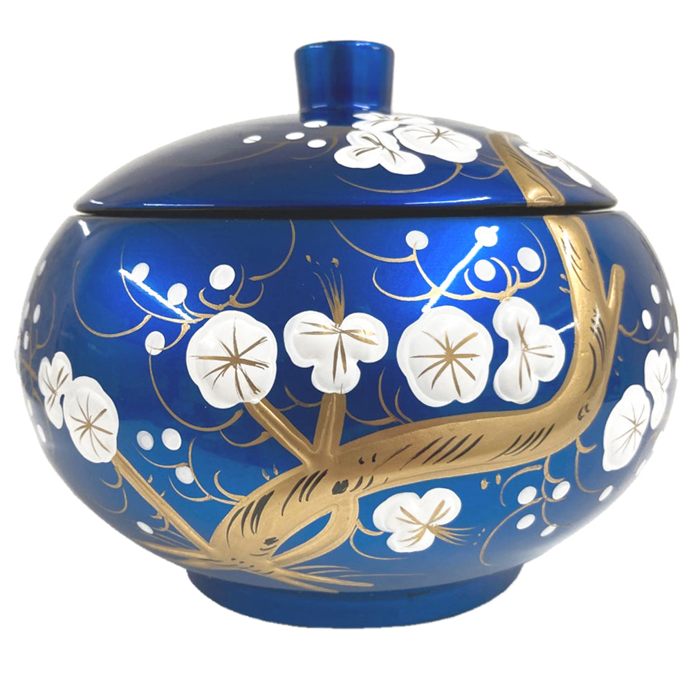 Oriental Wooden Bowl - Blue